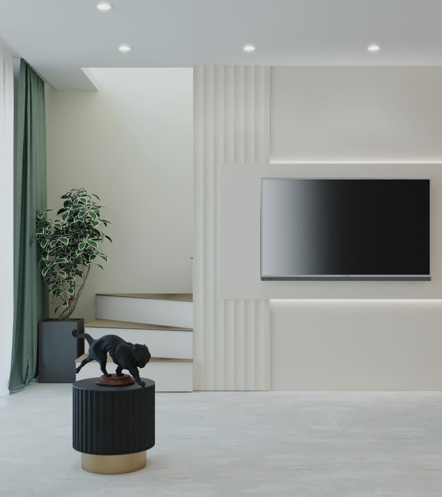 двухуровневая квартира в современном стиле