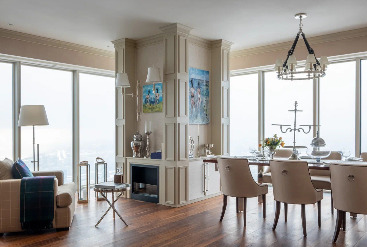 Дизайн интерьера апартаментов в ОКО, Москва-Сити (180 м2)