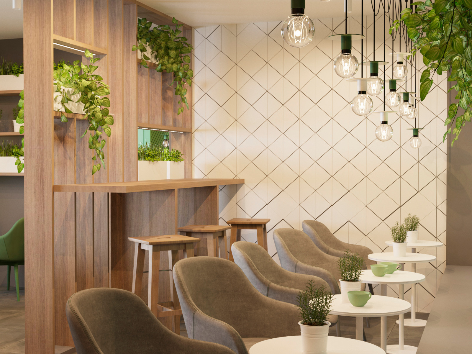 "Green Green". Сеть кофеен город Красноярск, 2021год.