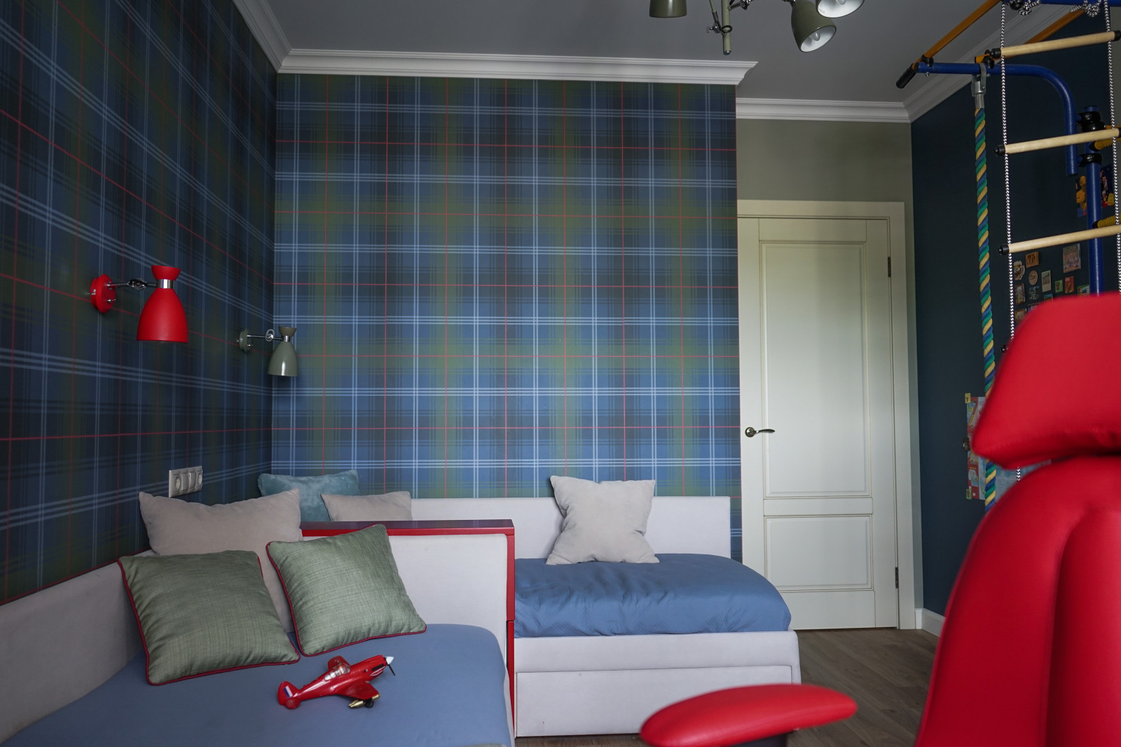 Дизайн 3-комнатной квартиры с детской для двух мальчиков