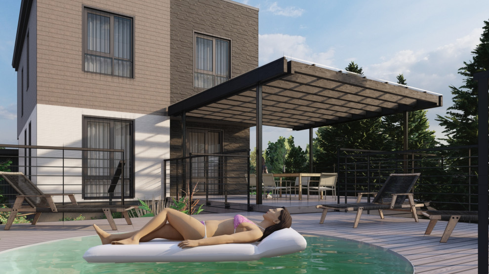 Благоустройство участка в коттеджном поселке Литл Токио, г. Казань