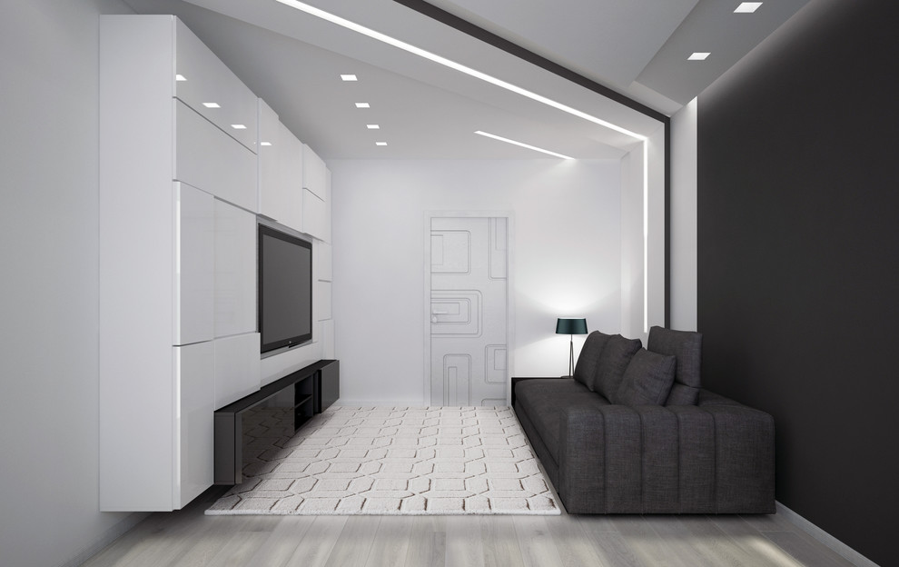 Квартира Множество оттенков серого — Гостиная