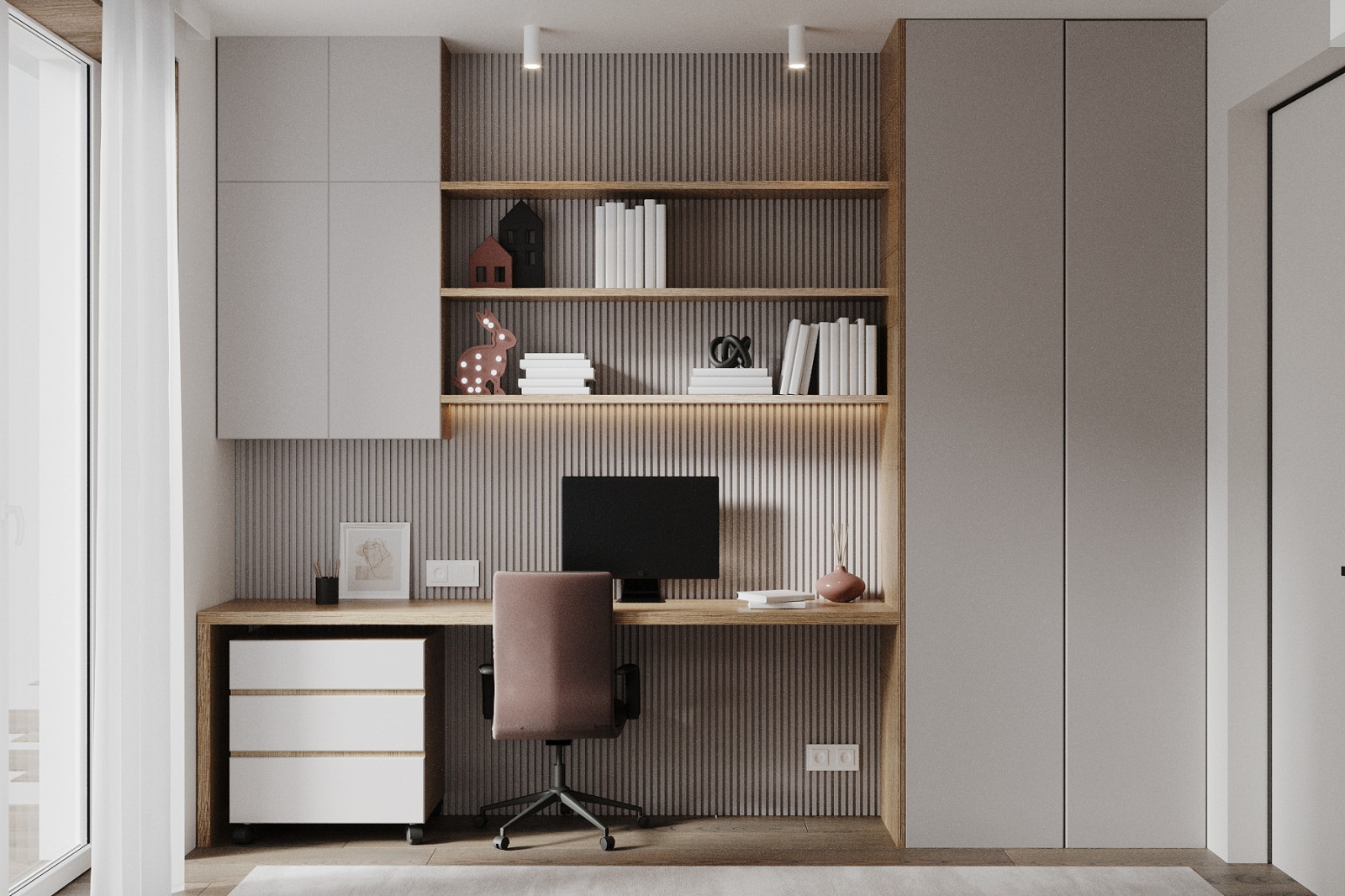 Интерьер квартиры 87м2 в поселке парке Весна