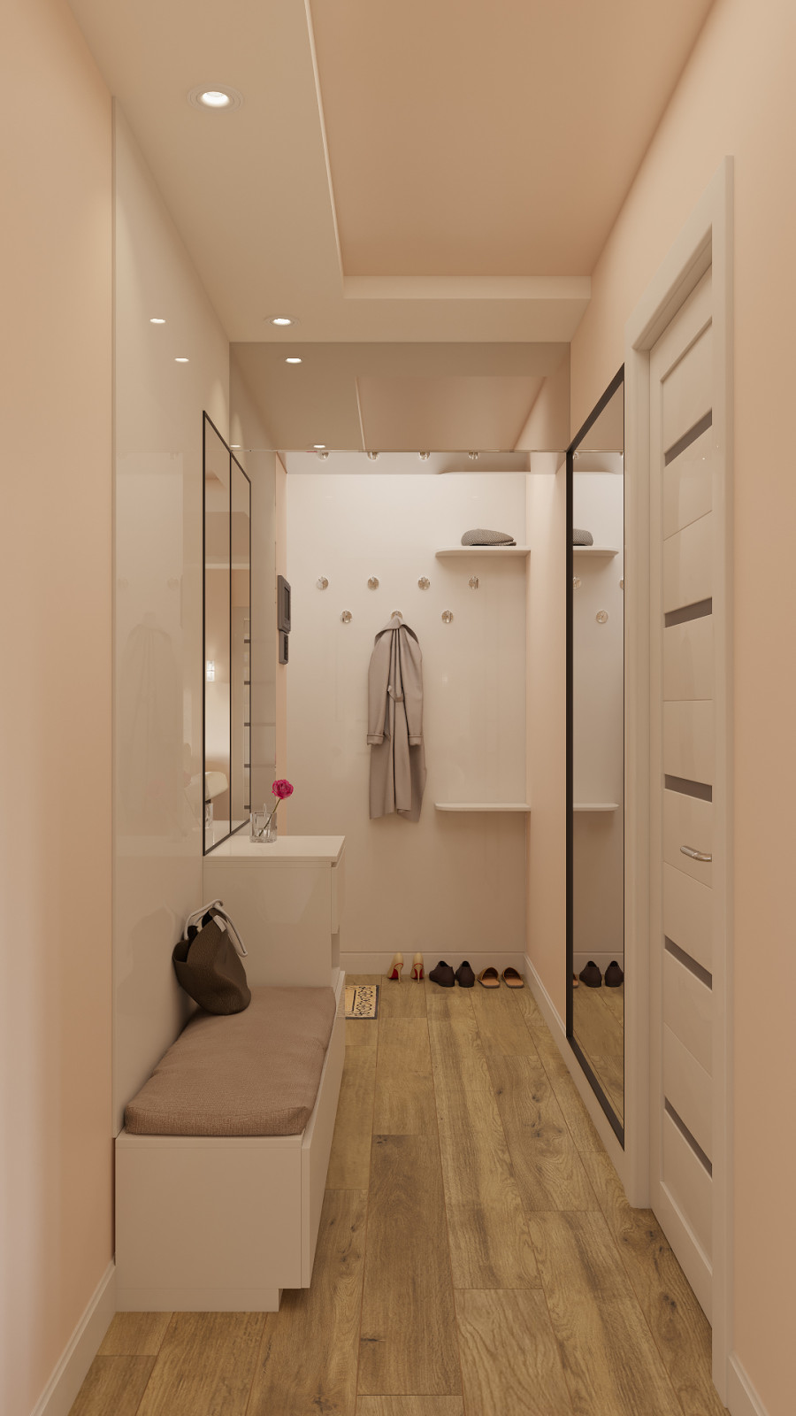 Дизайн двухкомнатной квартиры 44 м2