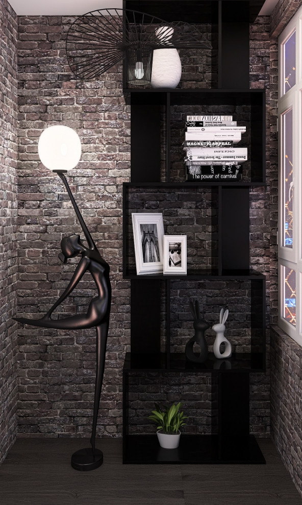 Трехкомнатная квартира для холостяка. Сочетание брутального  характера и уюта.