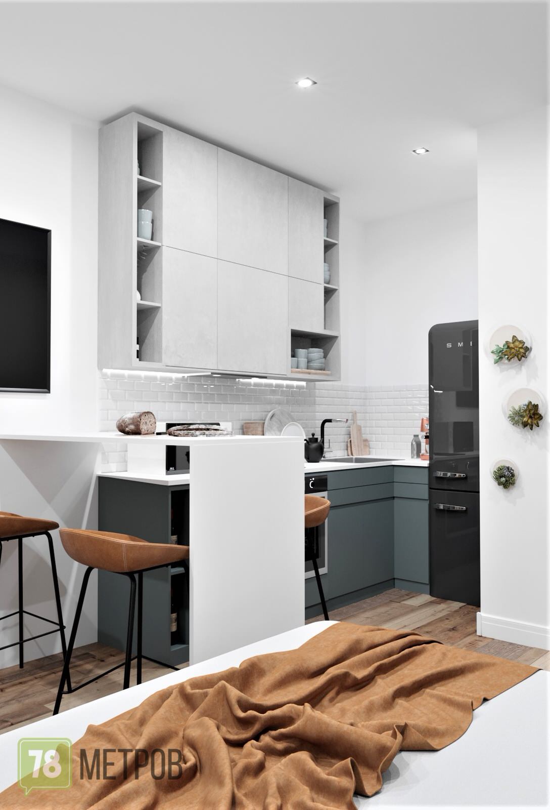 Обложка проекта: Дизайн-проект квартиры в ЖК "Ренессанс"