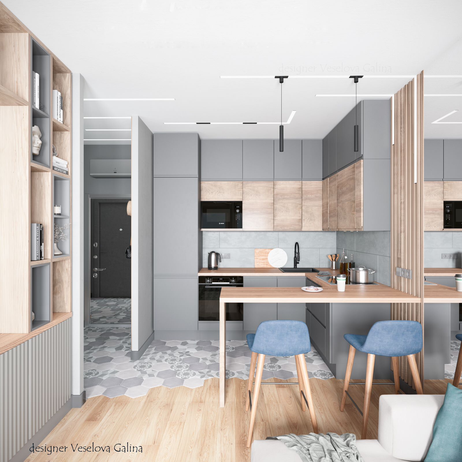 Обложка проекта: Кухня гостиная