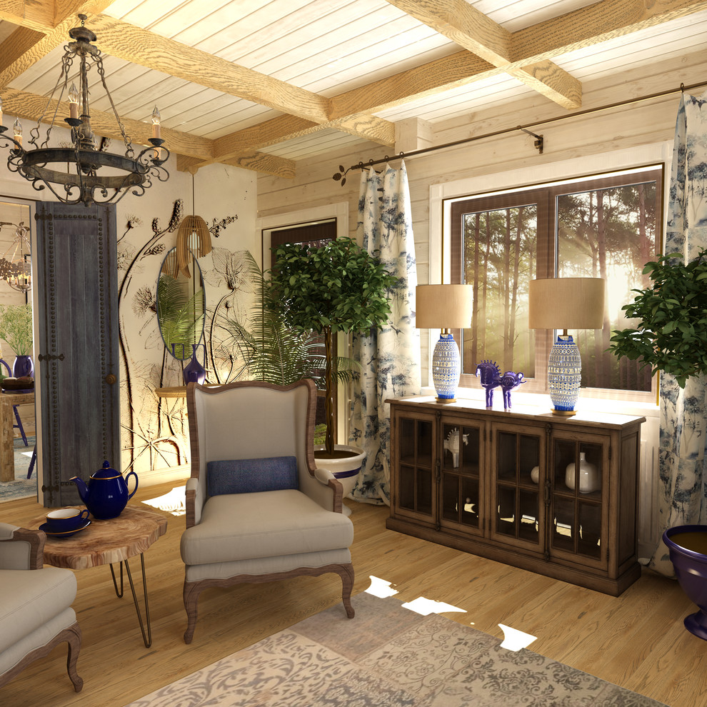 Дом в лесу. Художественное эко-кантри