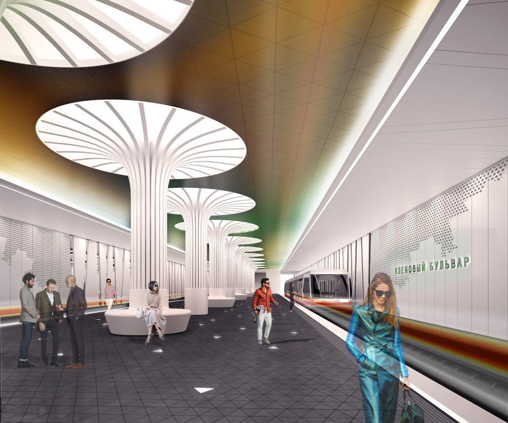Обложка проекта: Конкурс метро: станция "Кленовый бульвар 2"