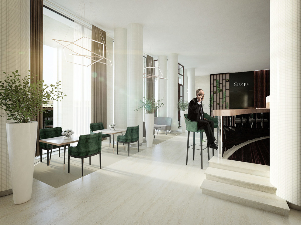 Лобби-ресторан в отеле Sheraton Palace в Москве