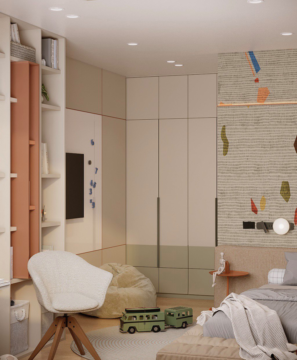 Современный интерьер для молодой семьи, 100 м2