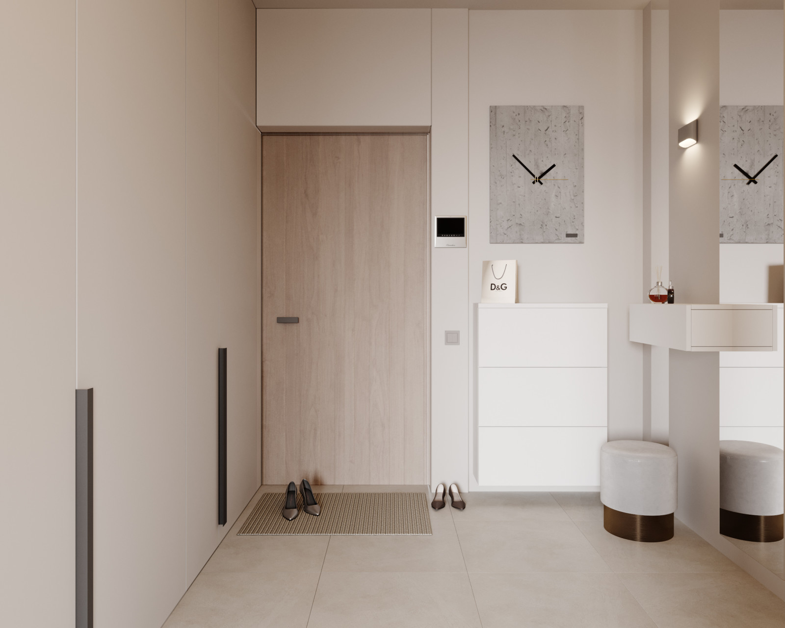 Интерьер прихожей - функциональный минимализм