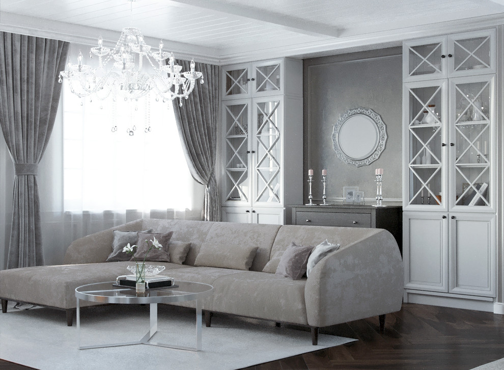 Дизайн интерьера гостиной в пос. Ямное, Воронежская область