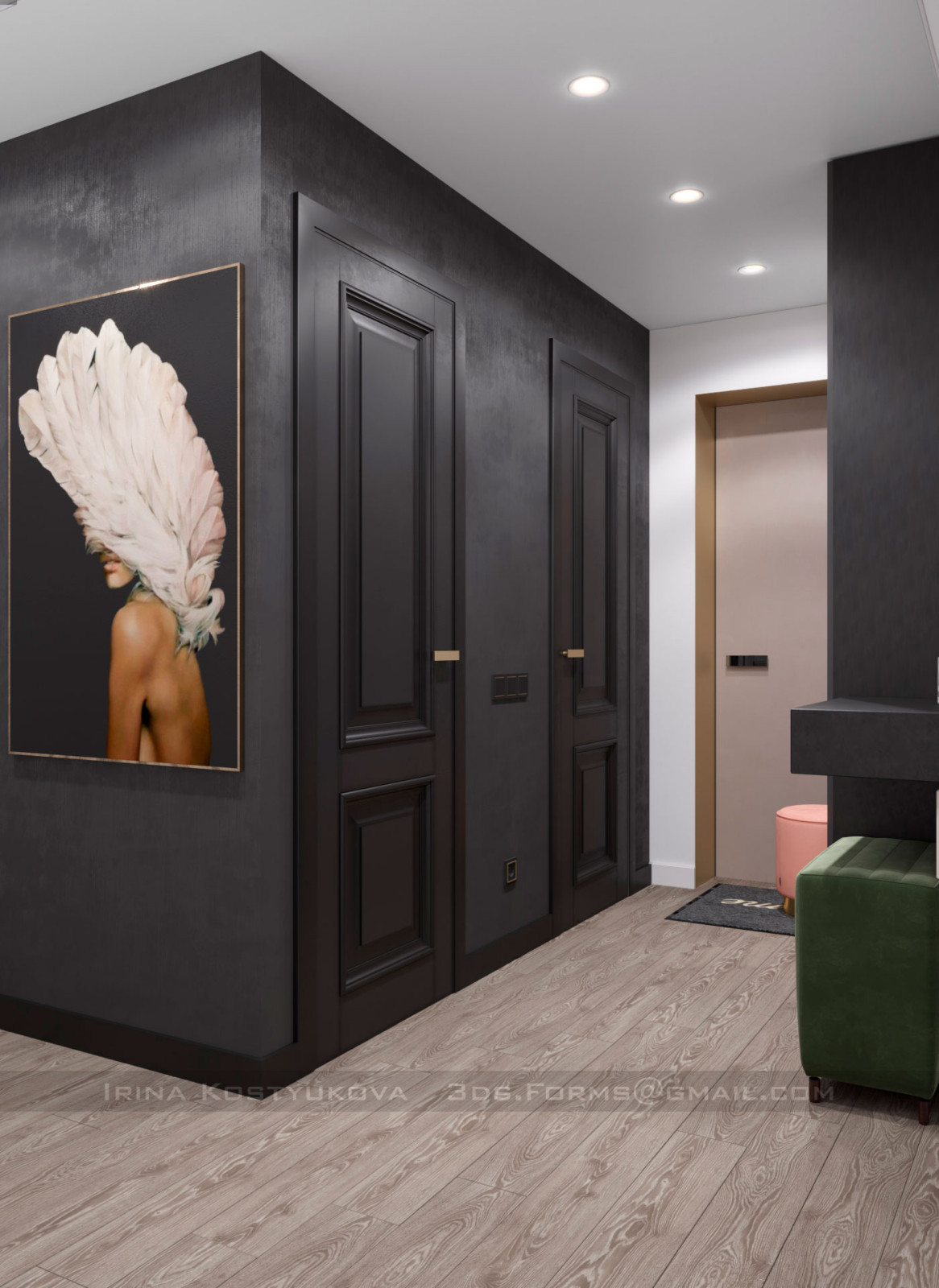 Современный стиль двухкомнатной квартиры в Боровлянах