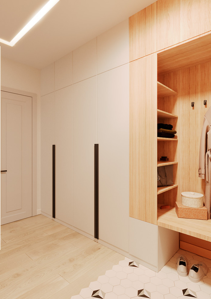 Евро однокомнатная квартира с яркими акцентами в ЖК Атмосфера