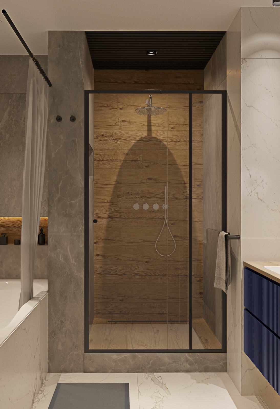 Дизайн трёхкомнатной квартиры  97 м2