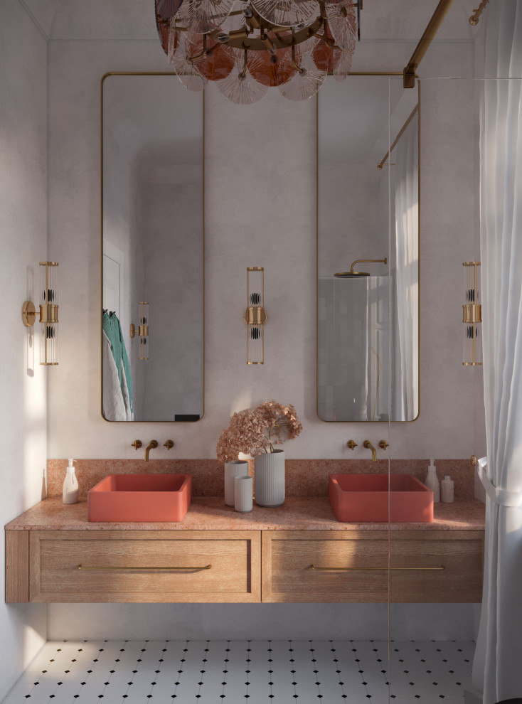 Дизайн интерьера ванной в историческом центре Санкт-Петербурга