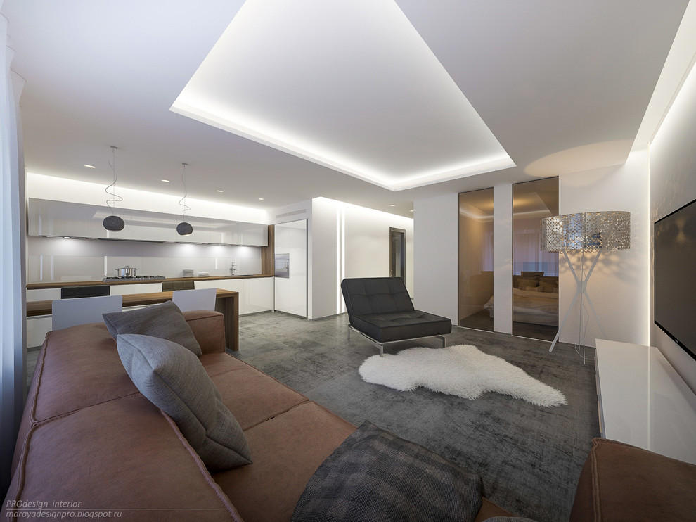 Интерьер однокомнатной квартиры.