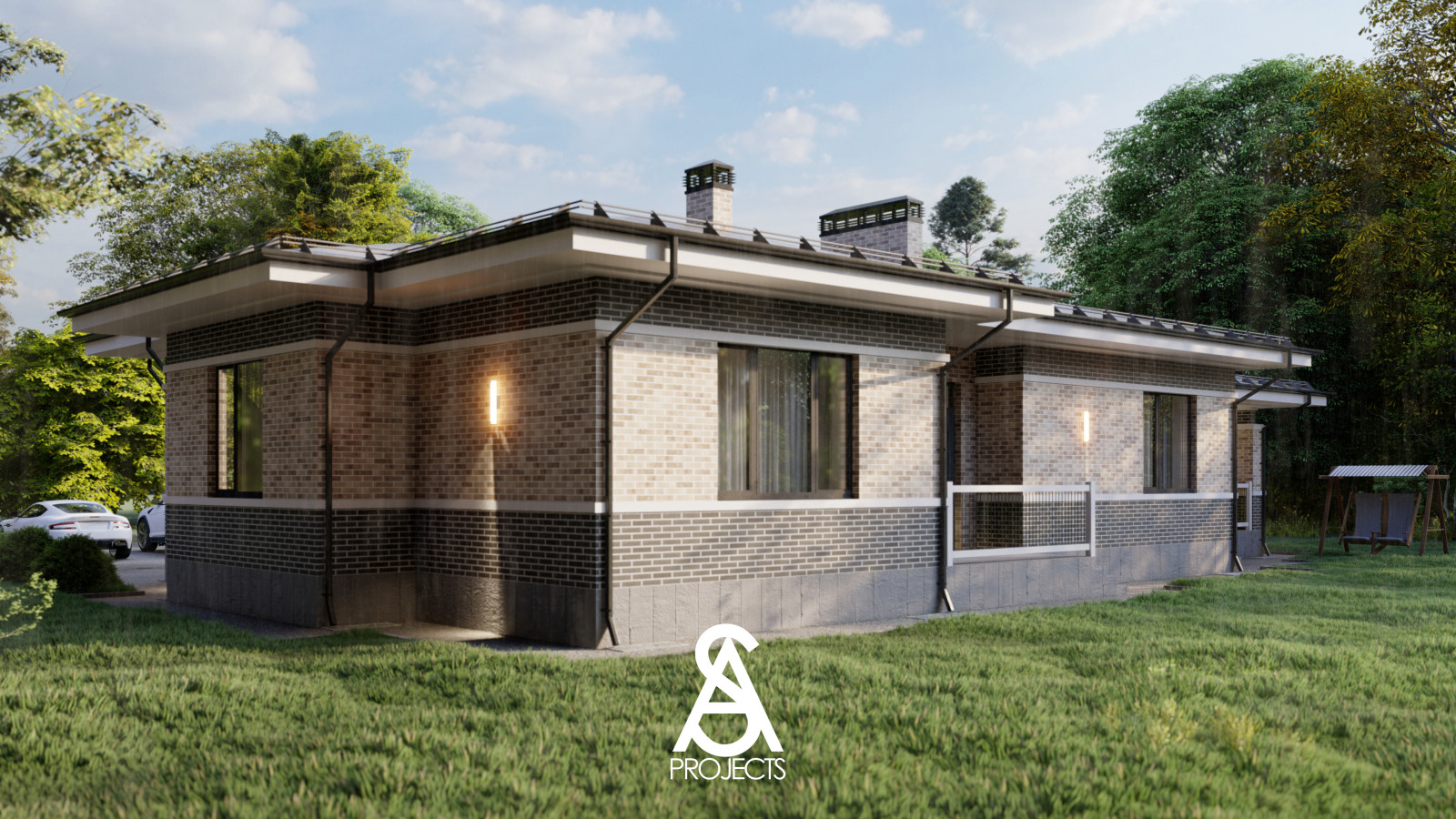 Дом одноэтажный 214кв.м.