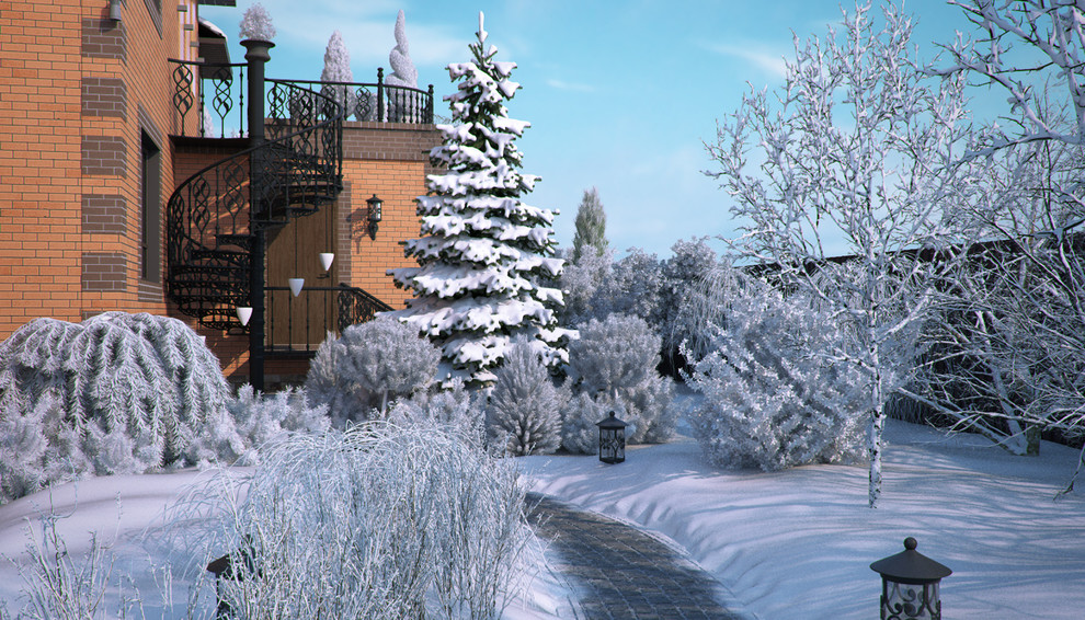 Проект благоустройства участка п.Зубарево. ЗИМА.