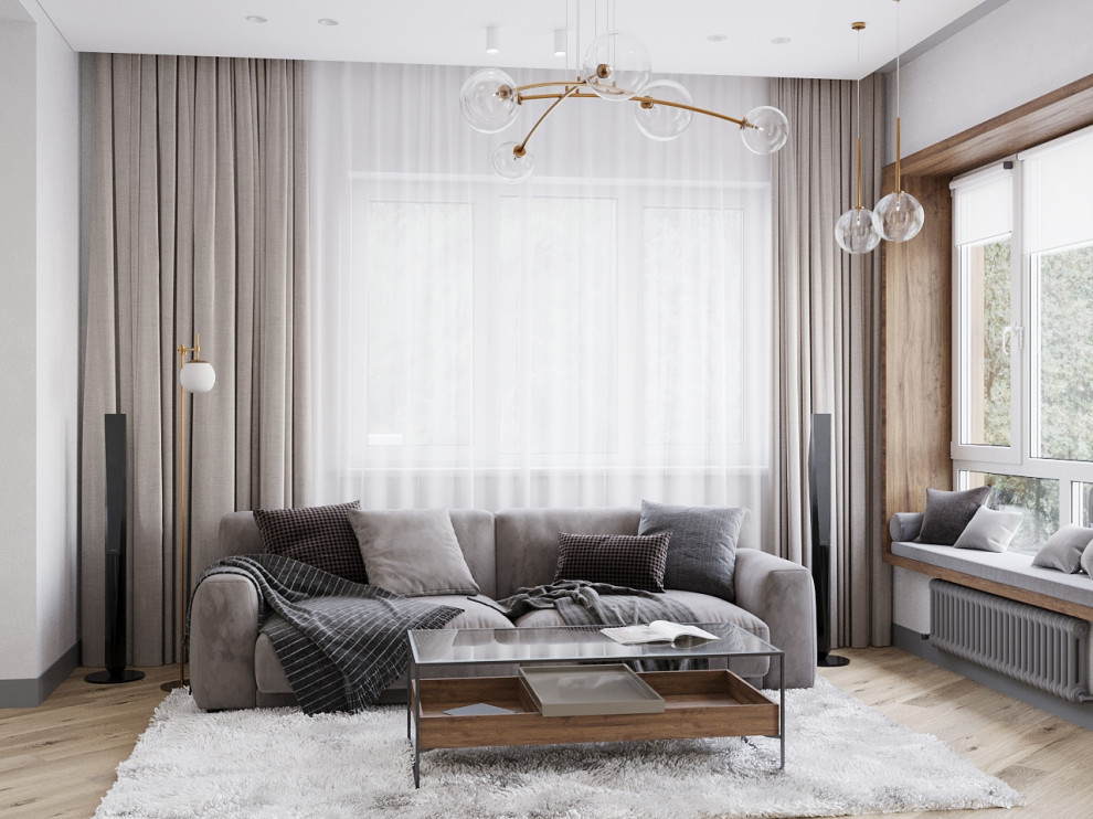 Обложка проекта: Гостиная в московском таунхаусе