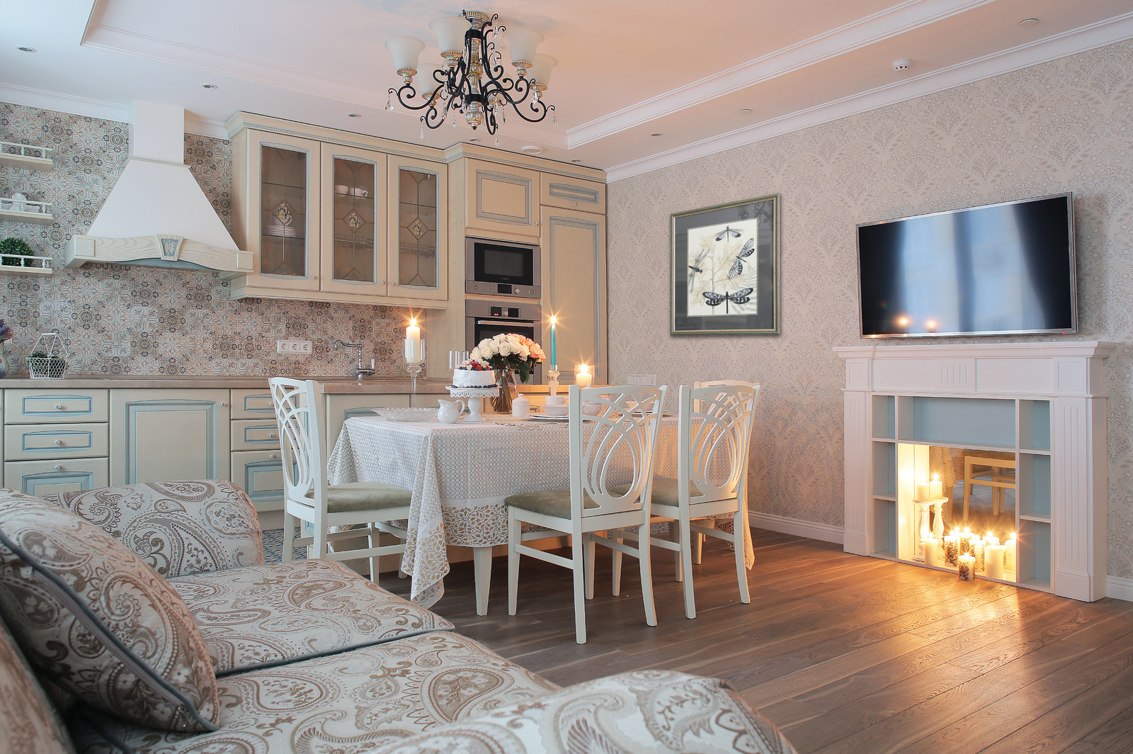 Уютная классика в квартире 65 м кв