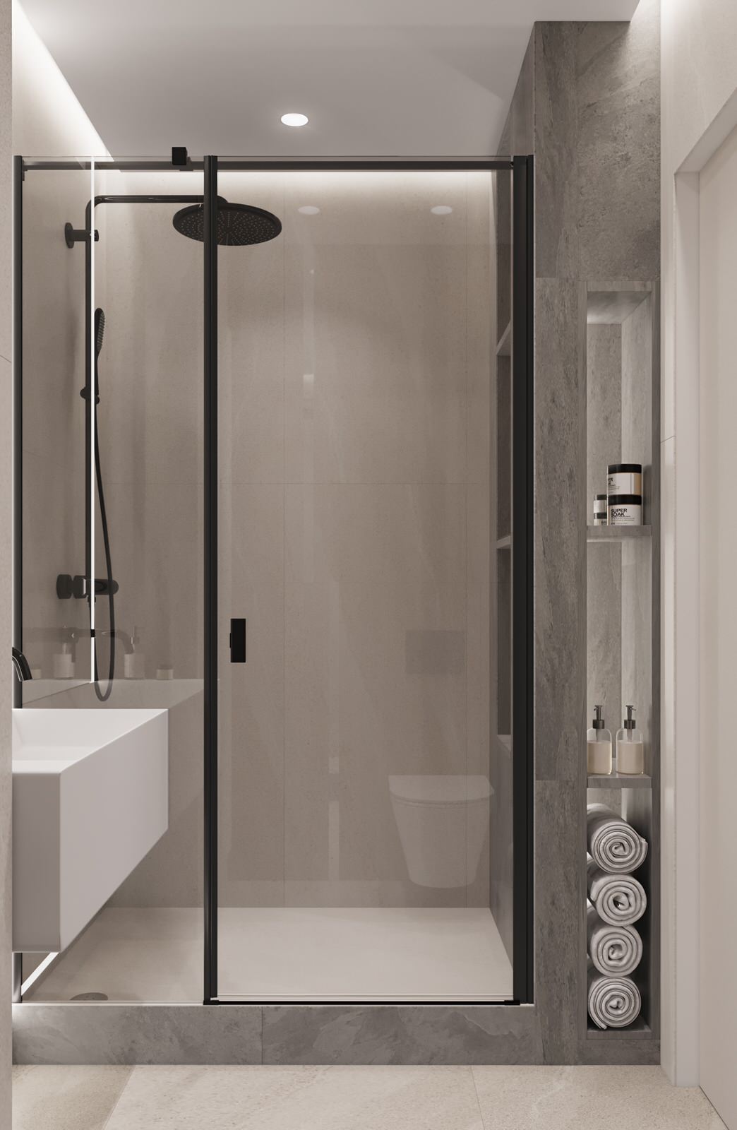 проект "Сдержанный комби на 87м2"