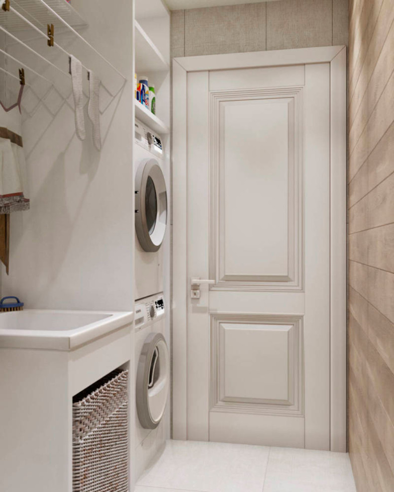 Gray-pink interior. Apartment in St. Petersburg in the neoclassical style