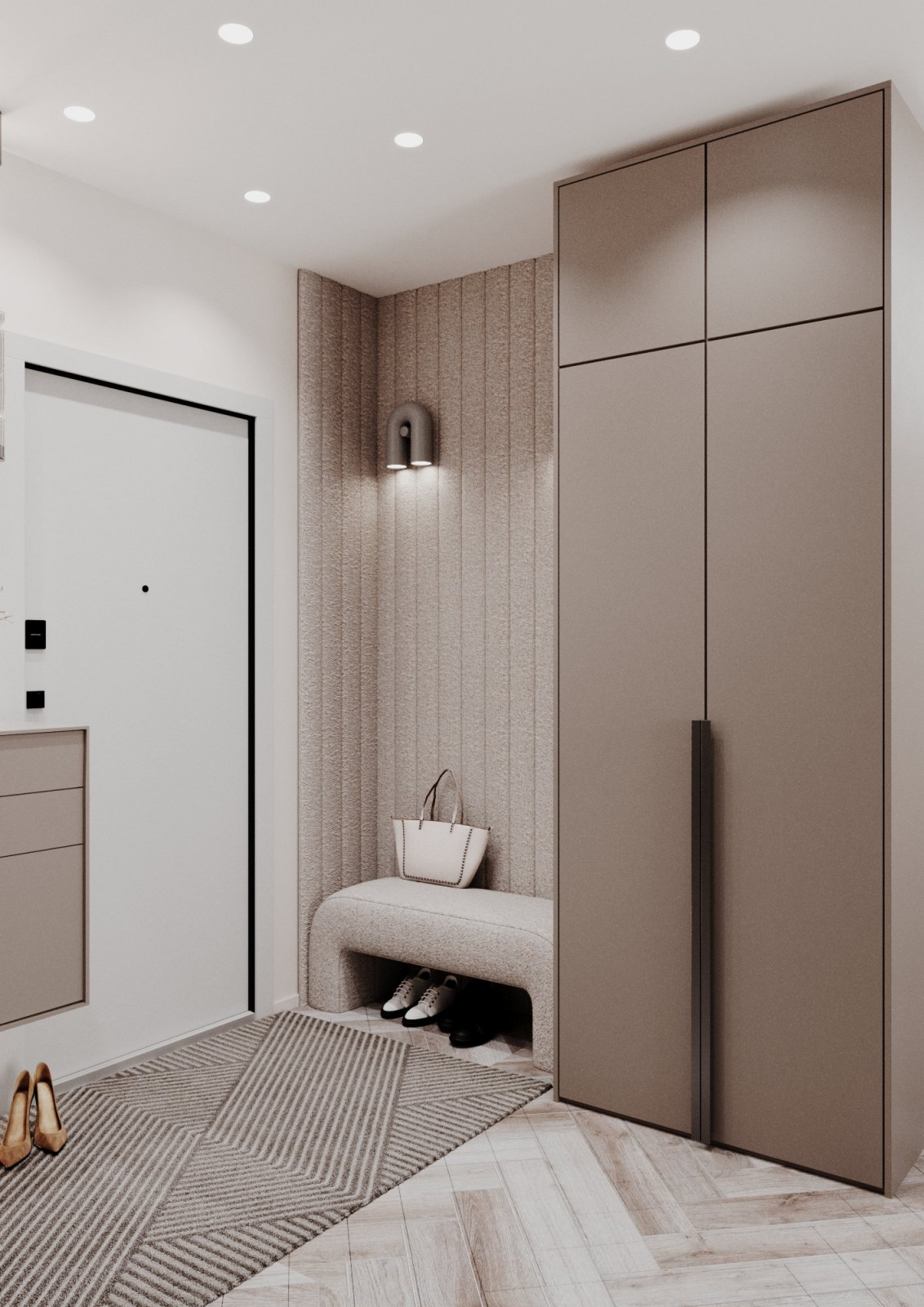 Дизайн интерьера трехкомнатной квартиры "ЖК Дежнев"