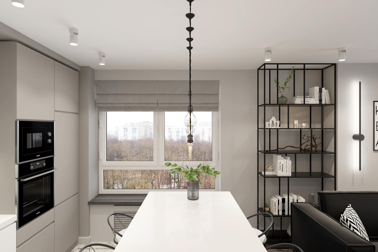 Двухкомнатная квартира 60 м2 в современном стиле в ЖК "Дмитровский Парк"