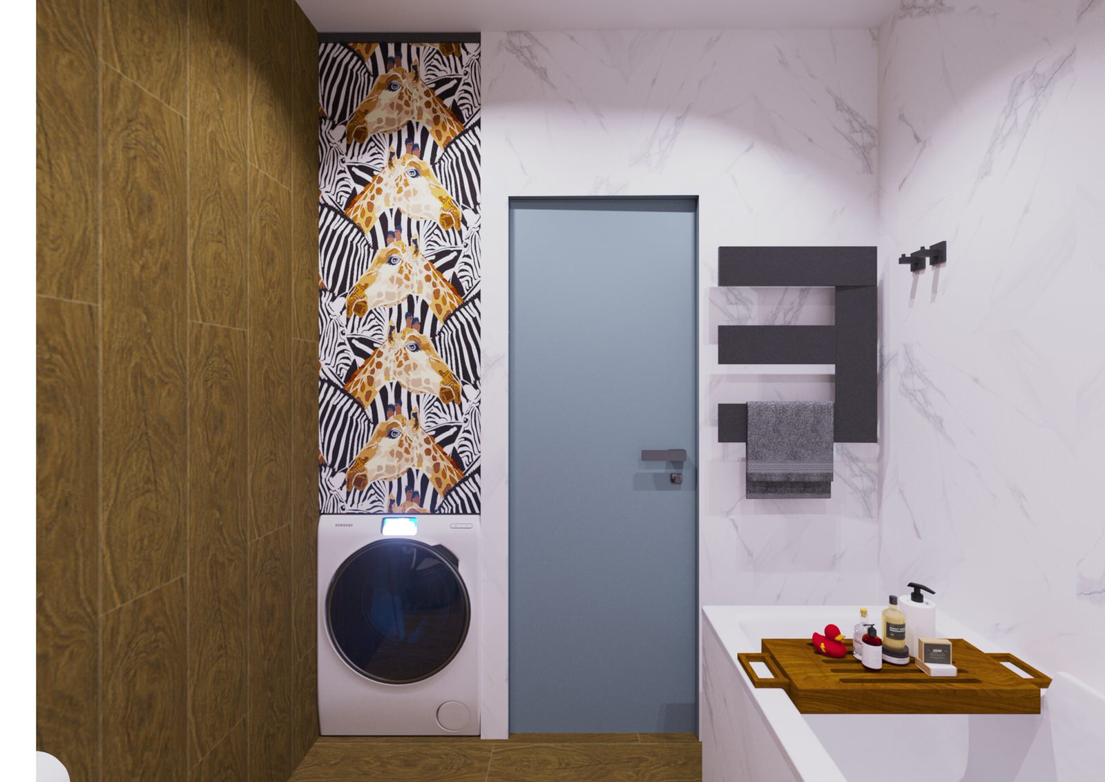 Дизайн-проект квартиры в г.Сочи для молодой семьи с двумя детьми