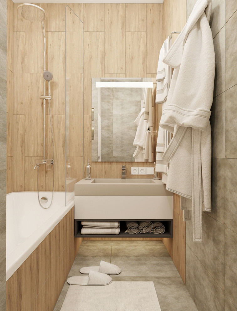 Дизайн двухкомнатной квартиры в лавандовых акцентах