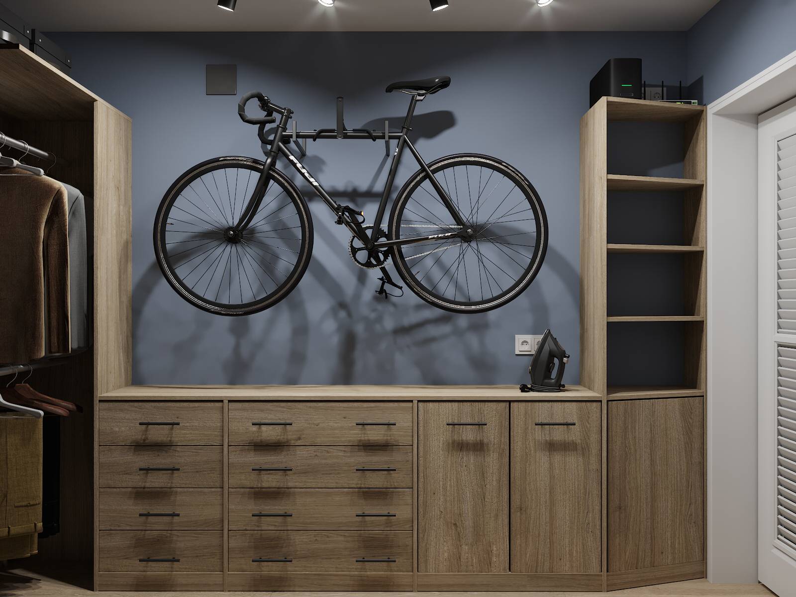 Визуализация дизайн-проекта квартиры 95 м кв, для пары с ребенком