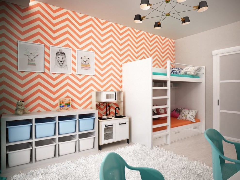 ЖК Акварели. Современный и светлый дизайн проект трехкомнатной квартиры.