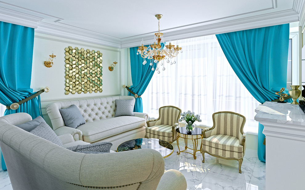 Обложка проекта: Дизайн интерьера в классическом стиле загородного дома