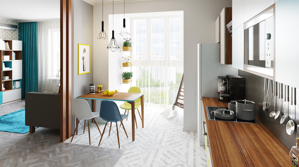 Уютная квартира-студия для молодой пары.