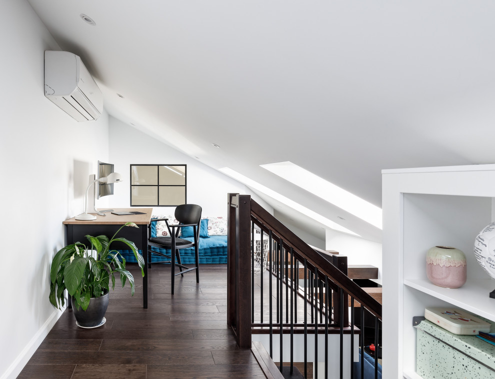 Мансардная двухуровневая квартира в скандинавском стиле