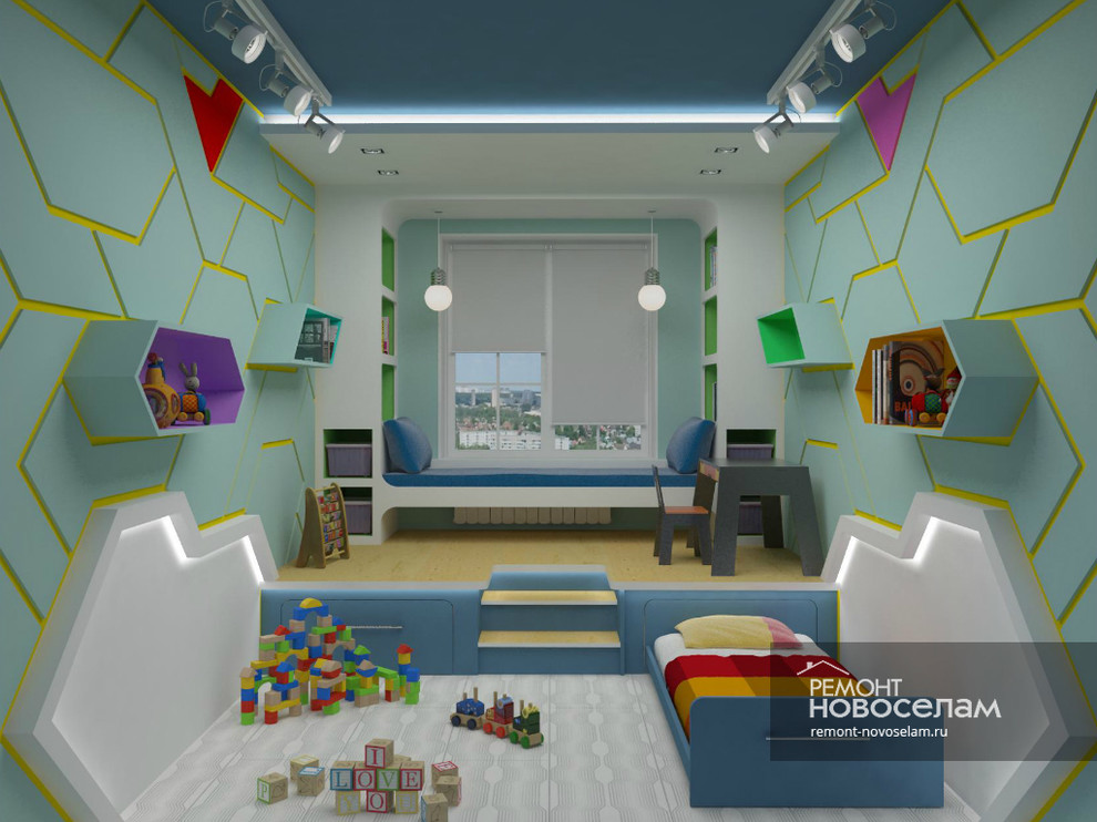 Обложка проекта: Дизайн проект детской комнаты / Вариант 1