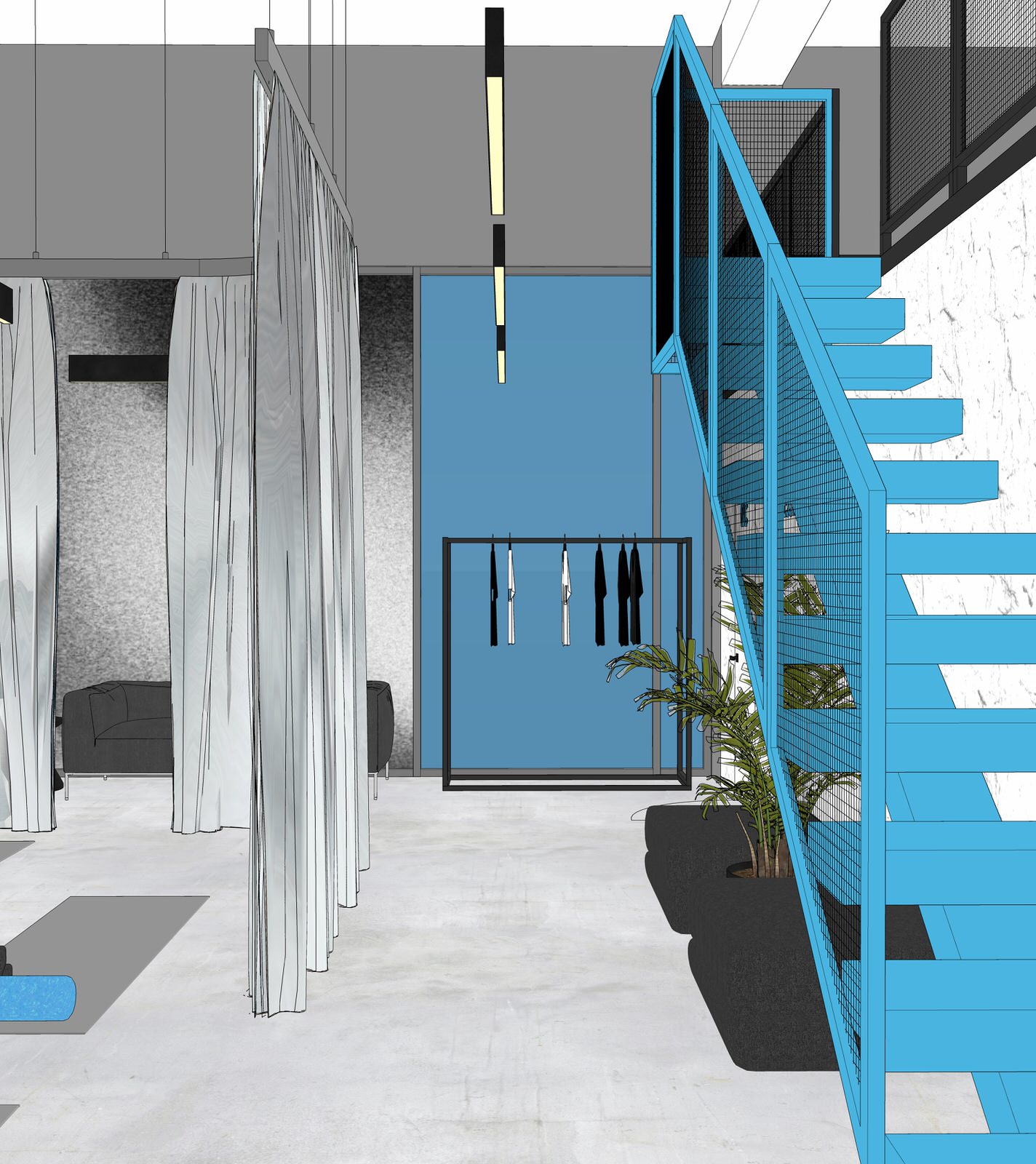 Концепт для студии растяжки Pulse. Омск. 2023