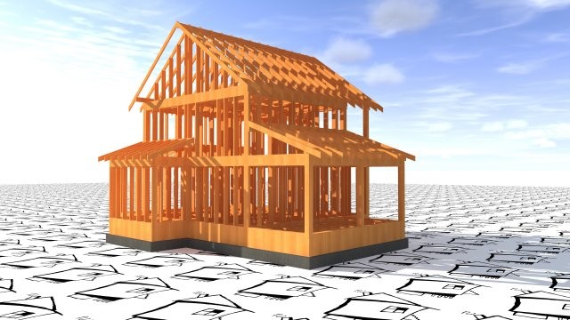 Каркасный индивидуальный дом на бетонном ленточном фундаменте [016.14]