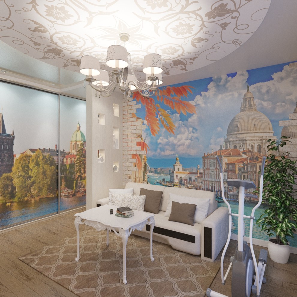 кухня-гостиная в ЖК Бавария