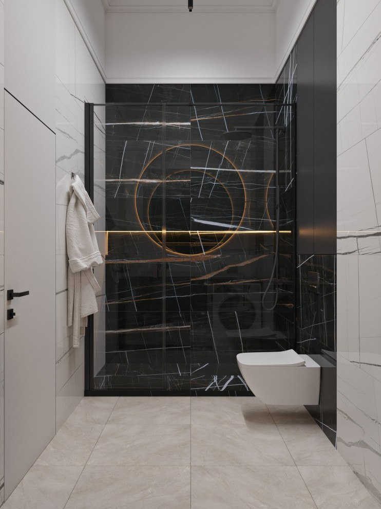 Интерьер квартиры-студии в ЖК Сосновка