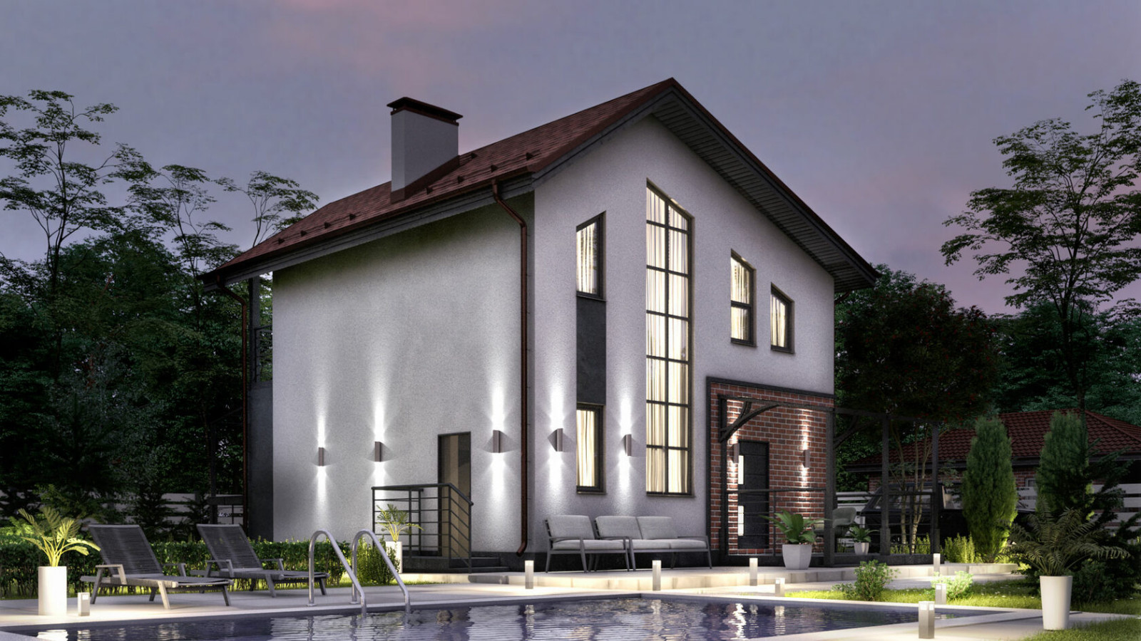 Обложка проекта: Каменный дом, 111 кв.м.