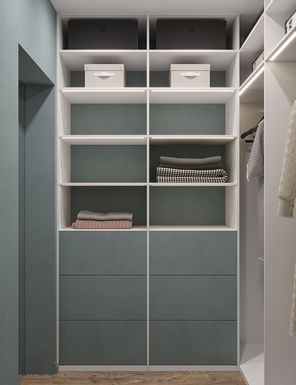 Обложка проекта: Спальня с гардеробной с/т Фестивальное, Курская область.