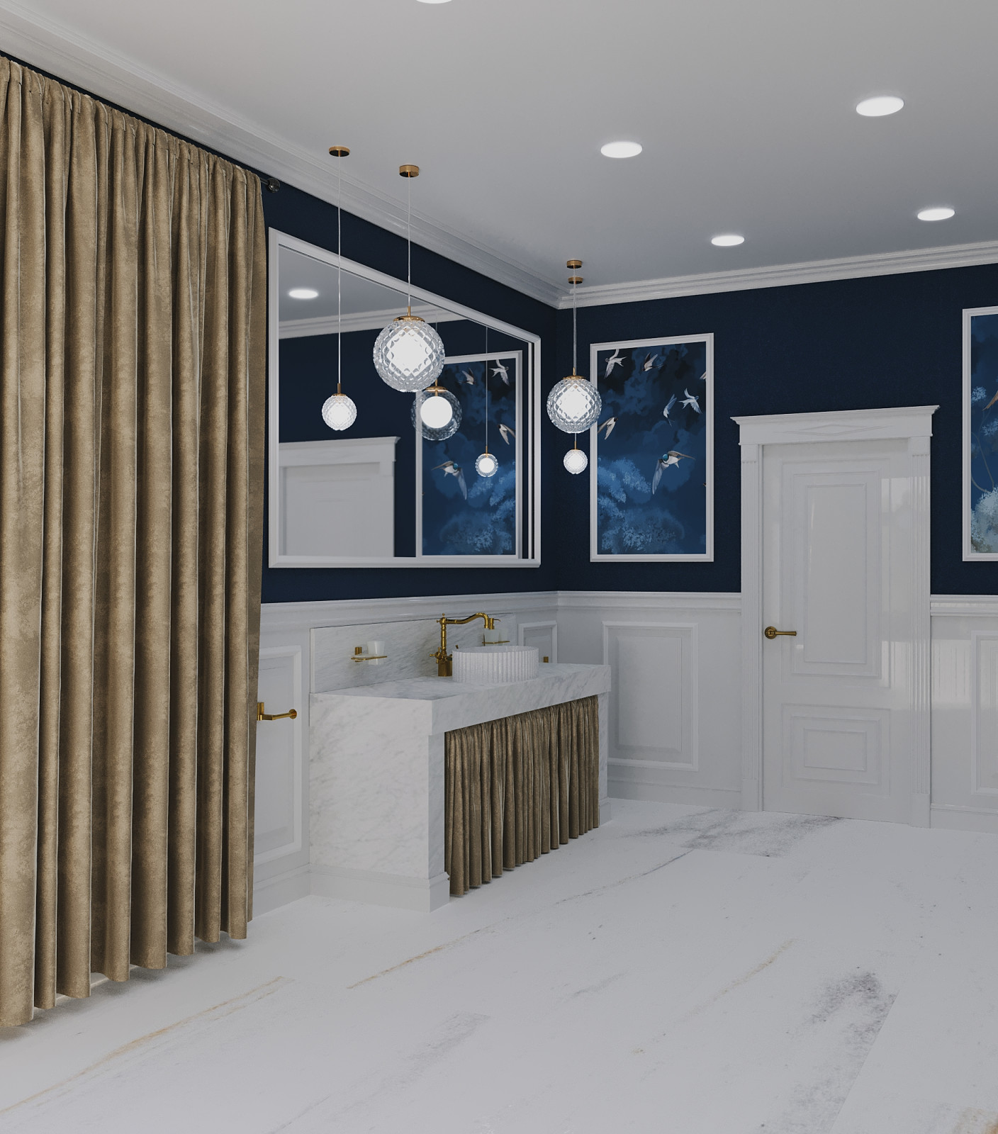 Усадьба с двумя флигелями.