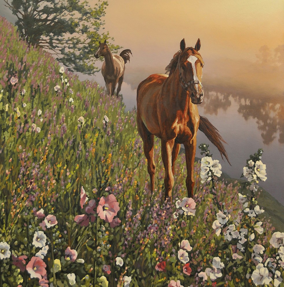 Пейзажи с лошадьми