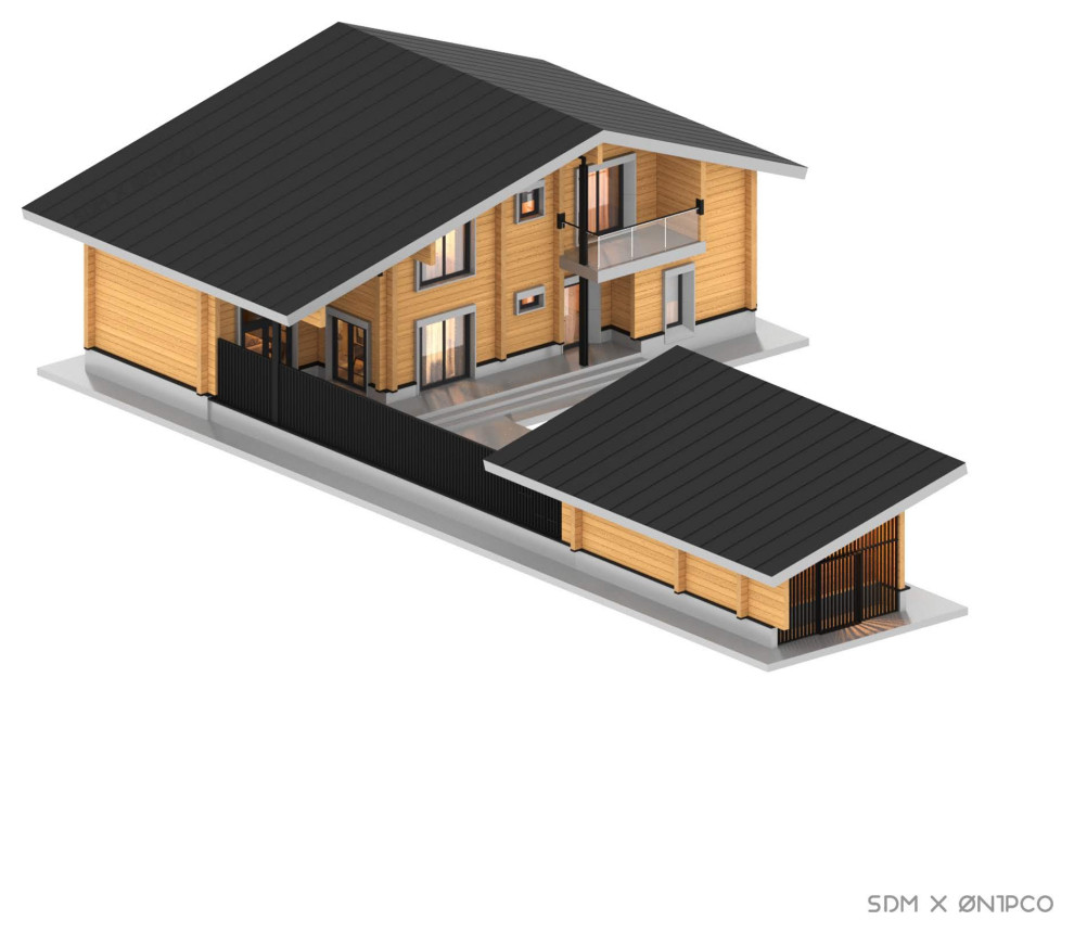 Индивидуальный проект комплекса из клеёного бруса