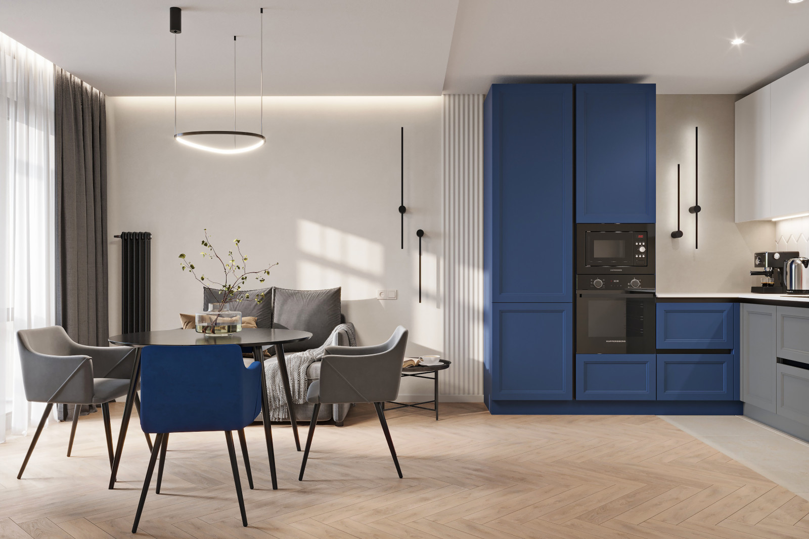 Квартира с чистым дизайном