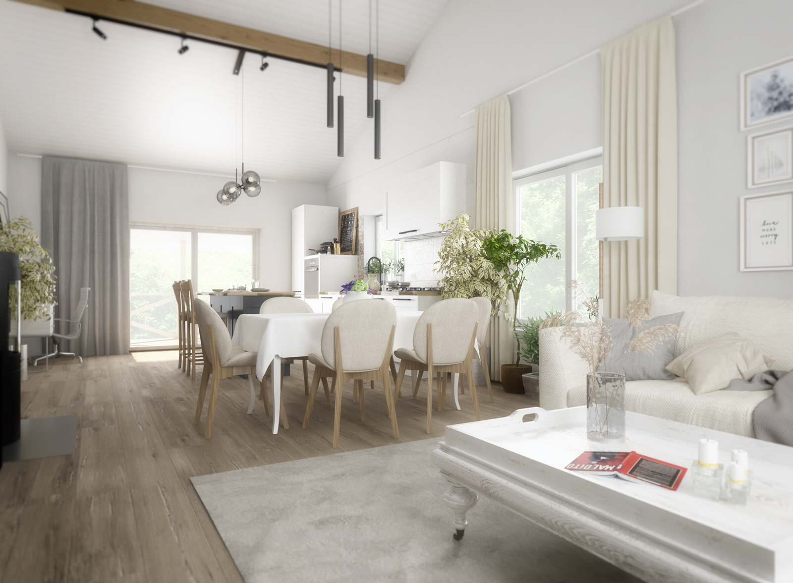 Скандинавский стиль в "каркаснике".