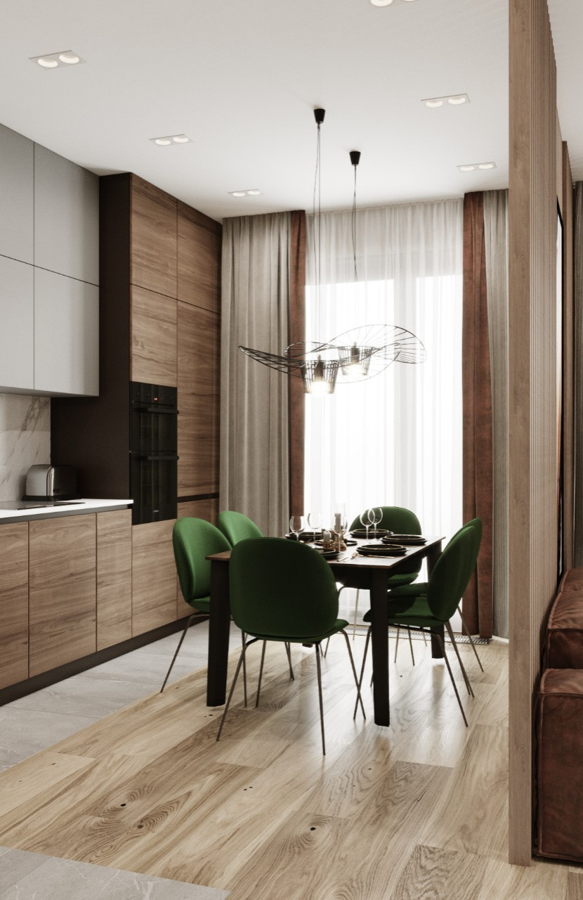 Интерьер дуплекса в КП Федоскино